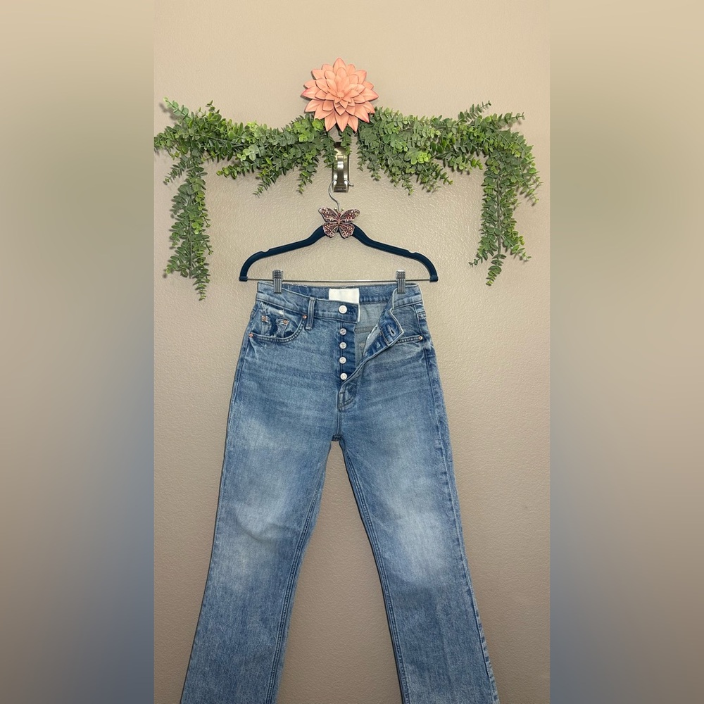 MOTHER Light Blue Straight Leg Jeans